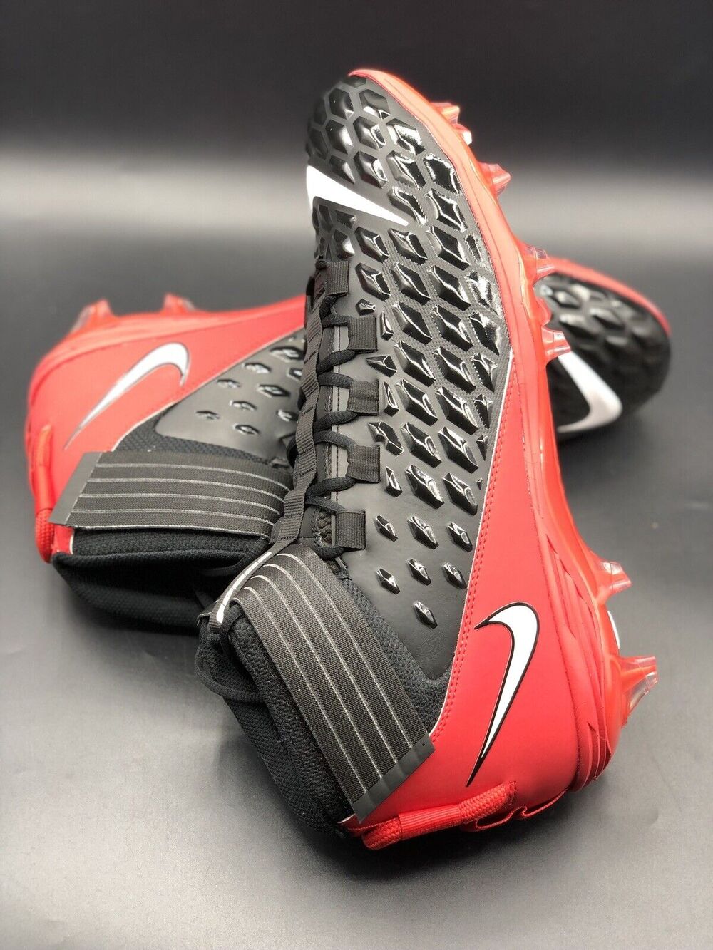 Nike PE Force Savage Pro 2 P Men's Sz 16 Football Cleats Black/Red BV3969-014